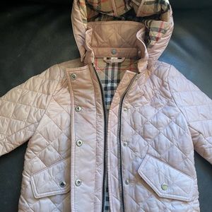 Toddler Burberry Pink Quilted Jacket